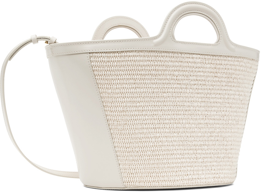 Marni Off-White & Beige Tropicalia Small Tote Marni