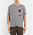 Valentino - Slim-Fit Printed Cotton T-Shirt - Men - Gray