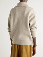 Isabel Marant - Lewin Merino Wool-Blend Half-Zip Sweater - Neutrals