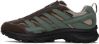 Merrell 1TRL Brown & Green Moab Speed Zip GTX Sneakers