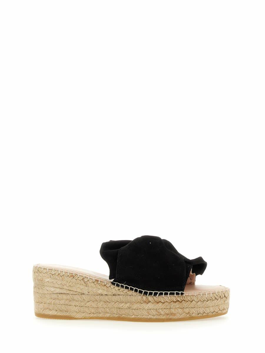 Manebi Low Sandals With Bandana Bow Manebi
