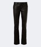 Gucci Leather straight pants