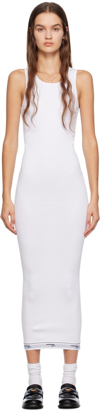 Photo: HommeGirls White Scoop Neck Maxi Dress