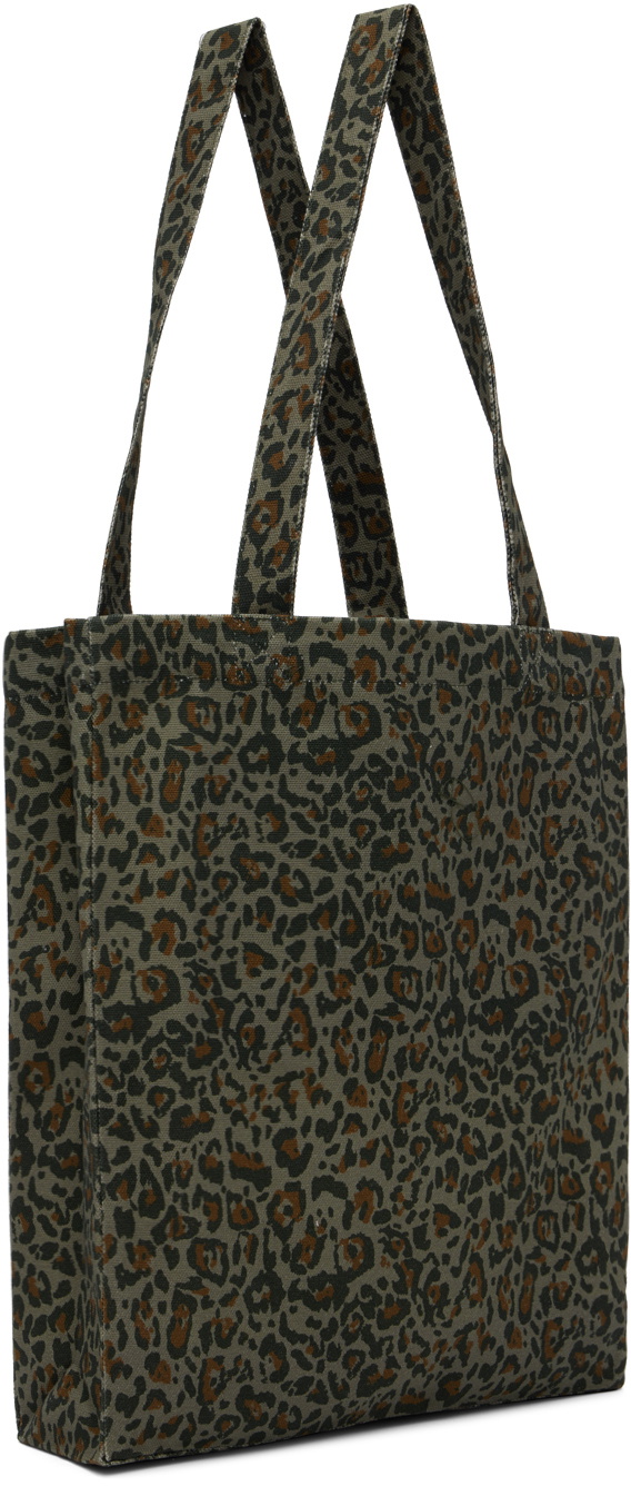 A.P.C. Khaki Leopard Lou Tote A.P.C.