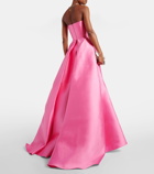 Solace London Strapless satin twill gown