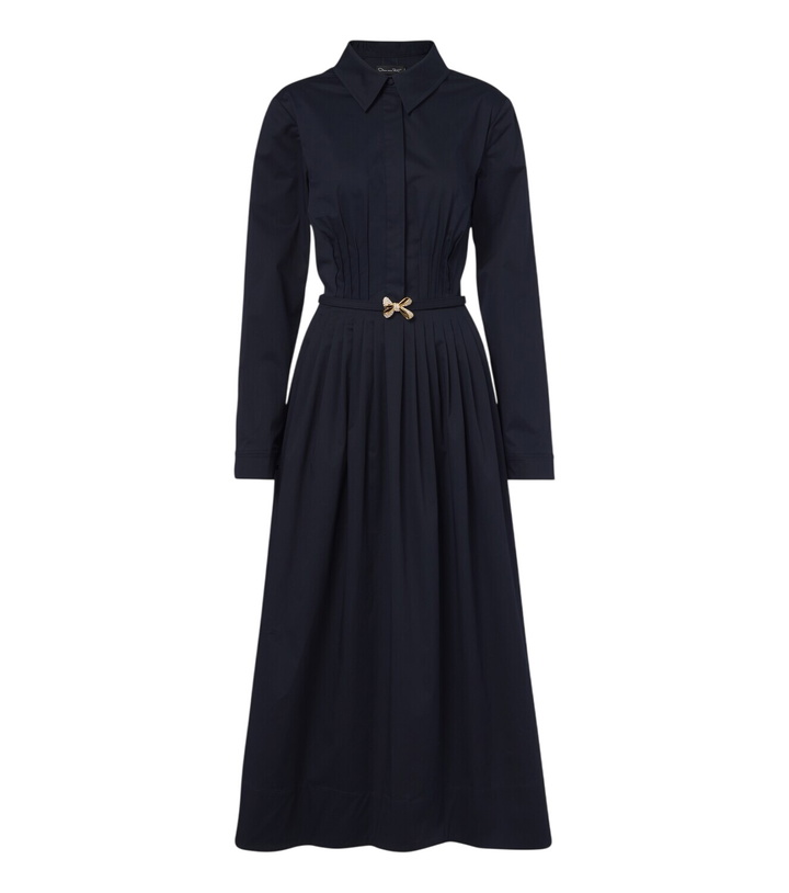 Photo: Oscar de la Renta Belted embellished cotton shirt dress
