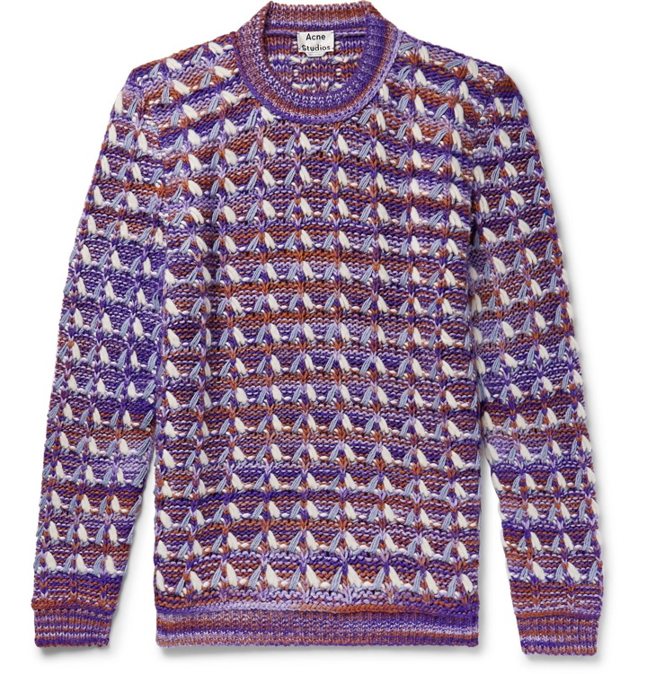 Photo: Acne Studios - Kobra Knitted Sweater - Purple