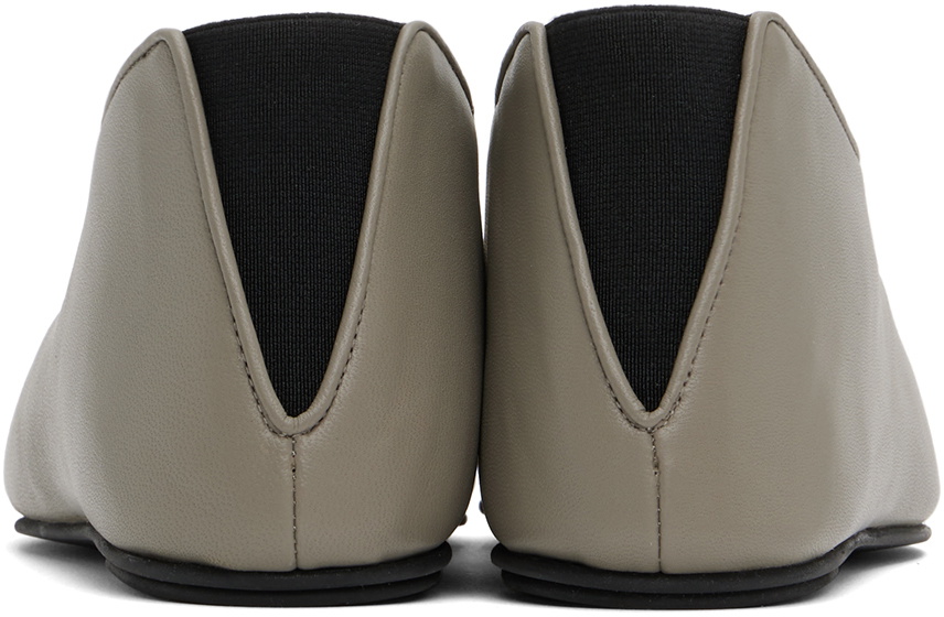 Loulou Studio Taupe Rachel Slip-on Loafers