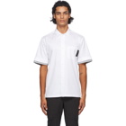 Neil Barrett White Front Pocket Stripe Shirt