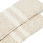 RoToTo Slub Stripe Stock in Raw Beige