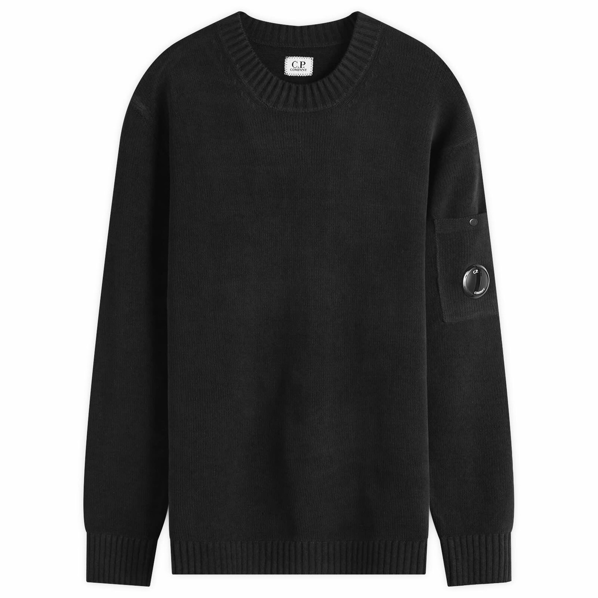 C.P. Company Lambswool Grs Boxy Mock Neck Knit Blue C.P. Company Lambswool Grs Boxy Mock Neck Knit Blue