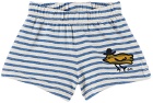 Bobo Choses Baby Blue Striped Shorts