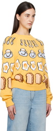 Moschino Yellow Colazione Sweater