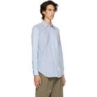 Thom Browne Blue Funmix Classic Point Collar Shirt