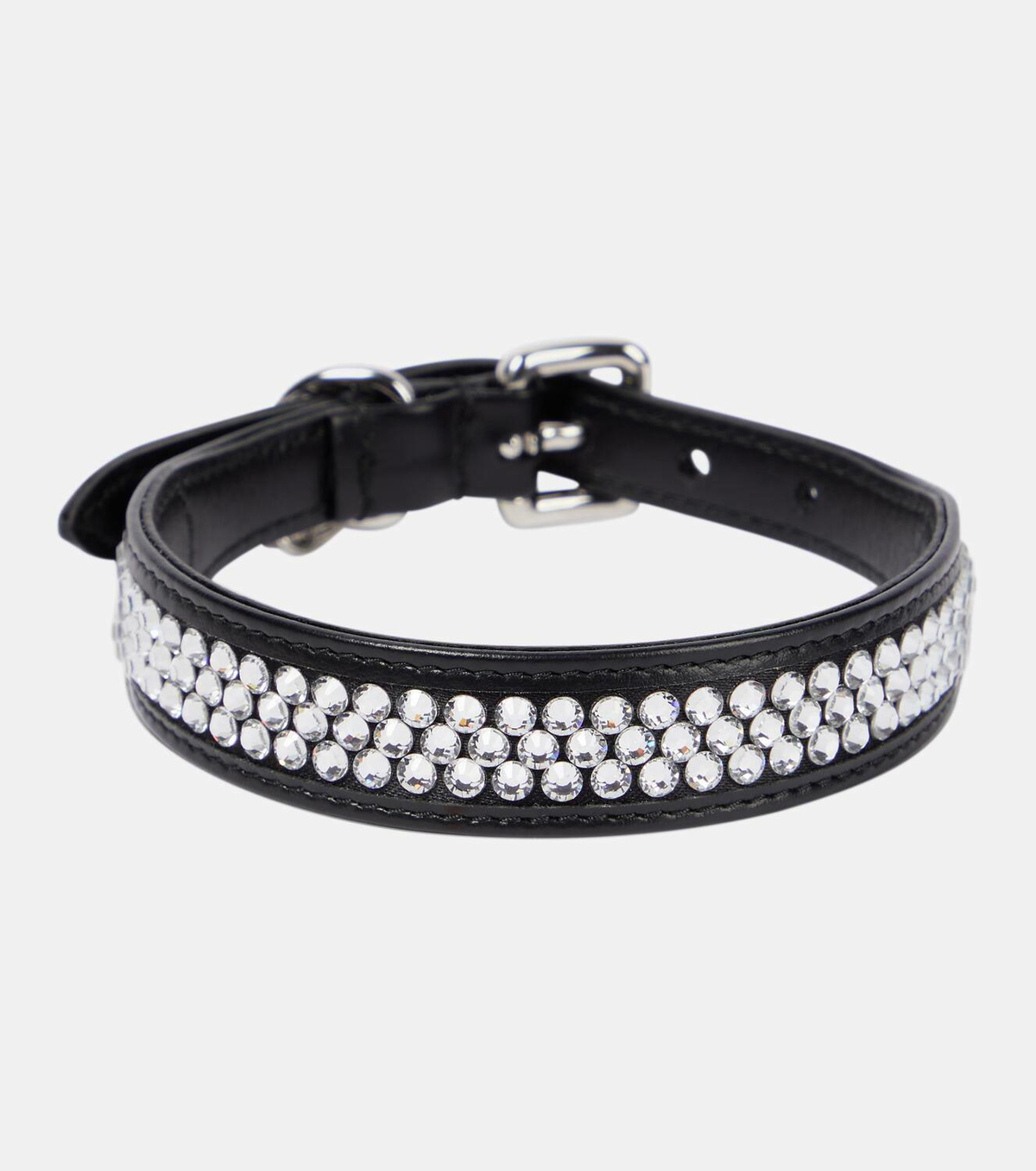 Miu Miu Embellished leather dog collar Miu Miu