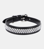 Miu Miu Embellished leather dog collar