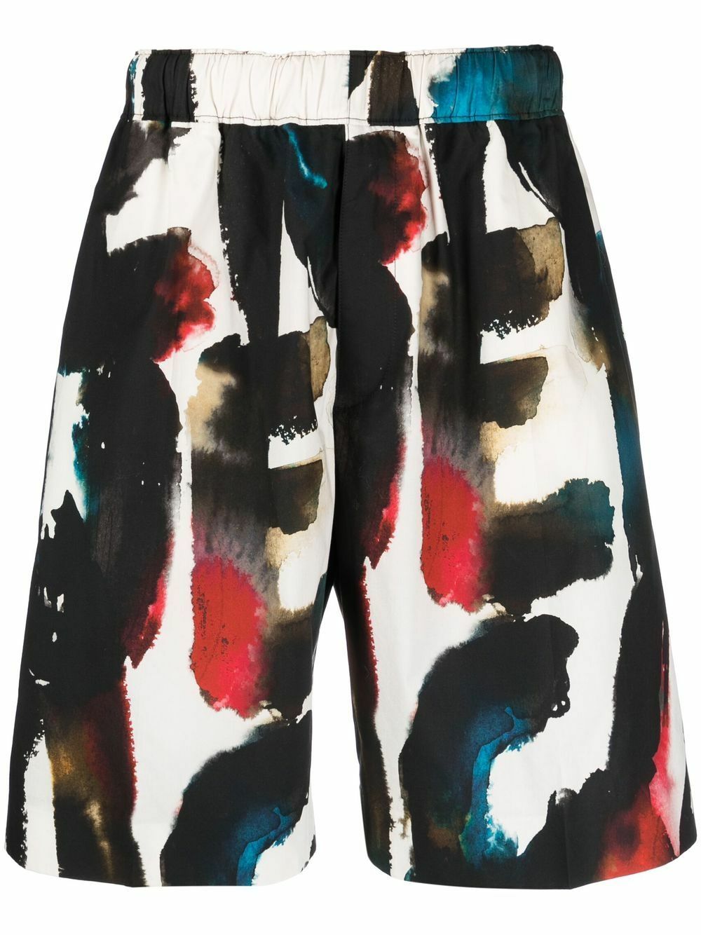 Alexander McQueen shorts with abstract print