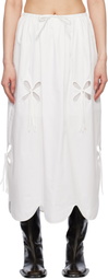 J.Kim White Petal Sun Maxi Skirt