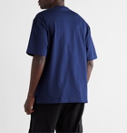 Balenciaga - Logo-Print Cotton-Jersey T-Shirt - Blue