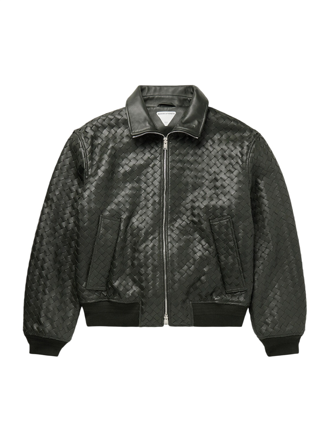 Bottega Veneta - Printed Leather Jacket - Gray Bottega Veneta