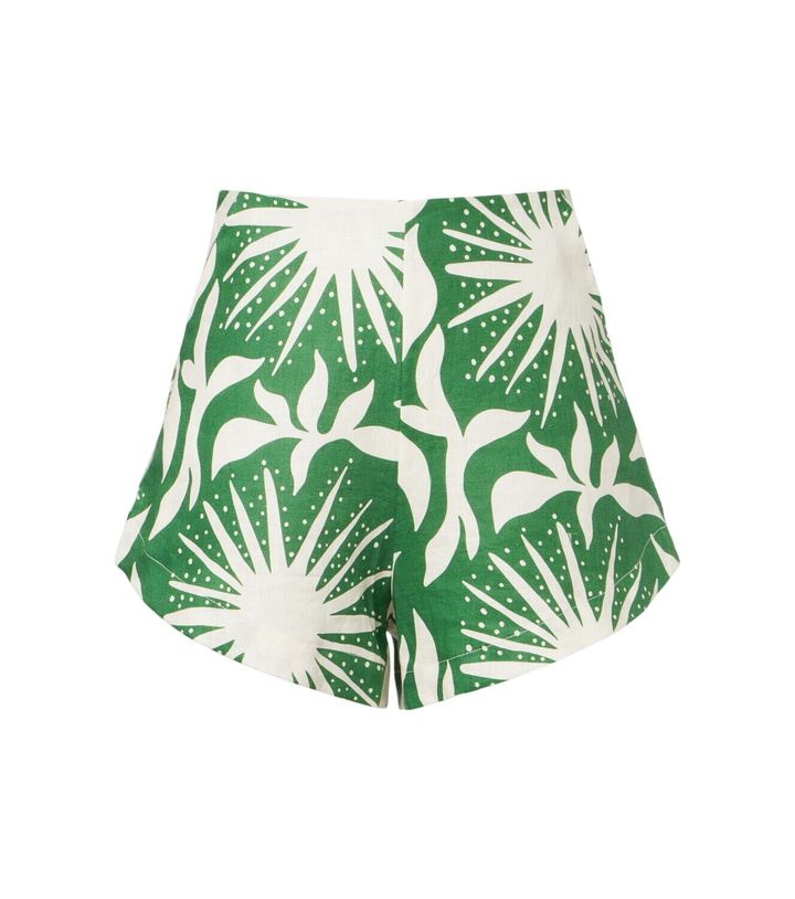 Photo: Cala de la Cruz Bahamas printed linen shorts