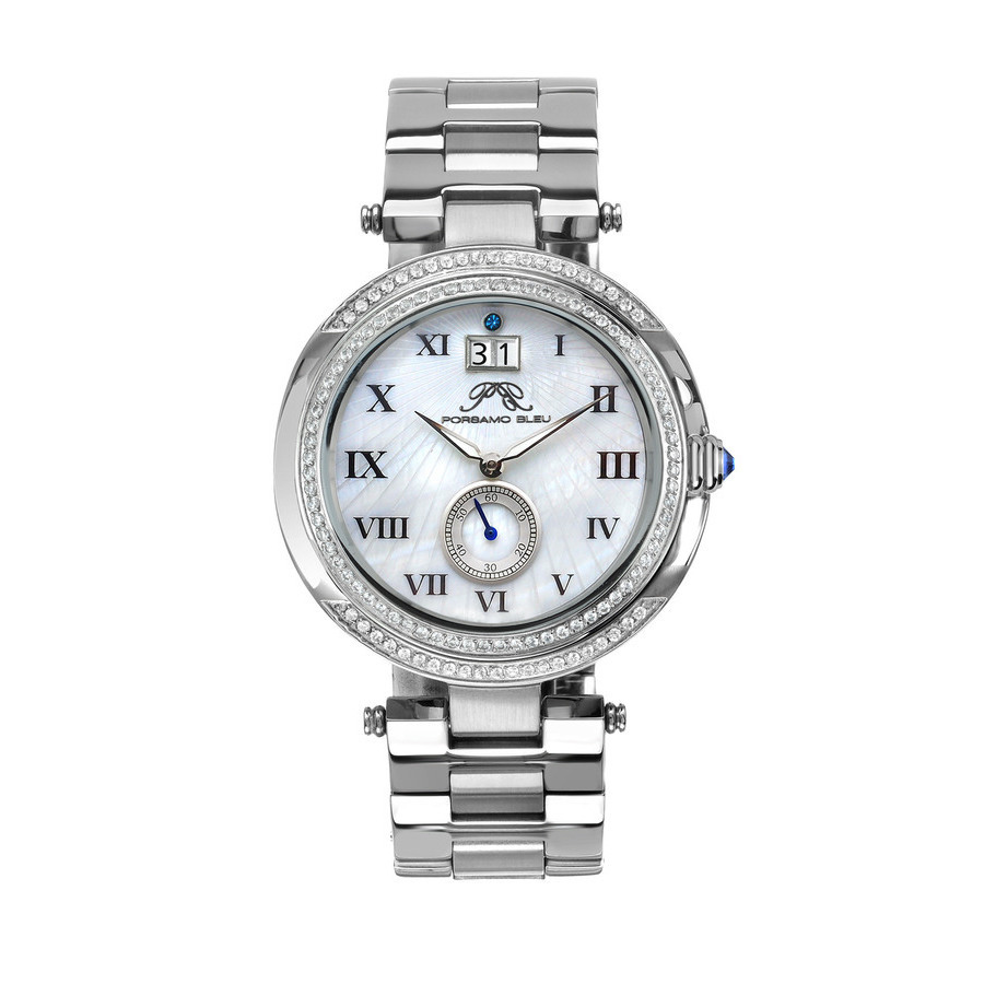 Porsamo Bleu South Sea Crystal Quartz Ladies Watch 104ESSC 
