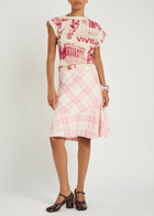 Vivienne Westwood Justine Printed Cotton and Cashmere-blend T-shirt White