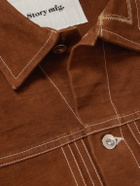 Story mfg. - Ever Embroidered Cotton-Canvas Jacket - Brown