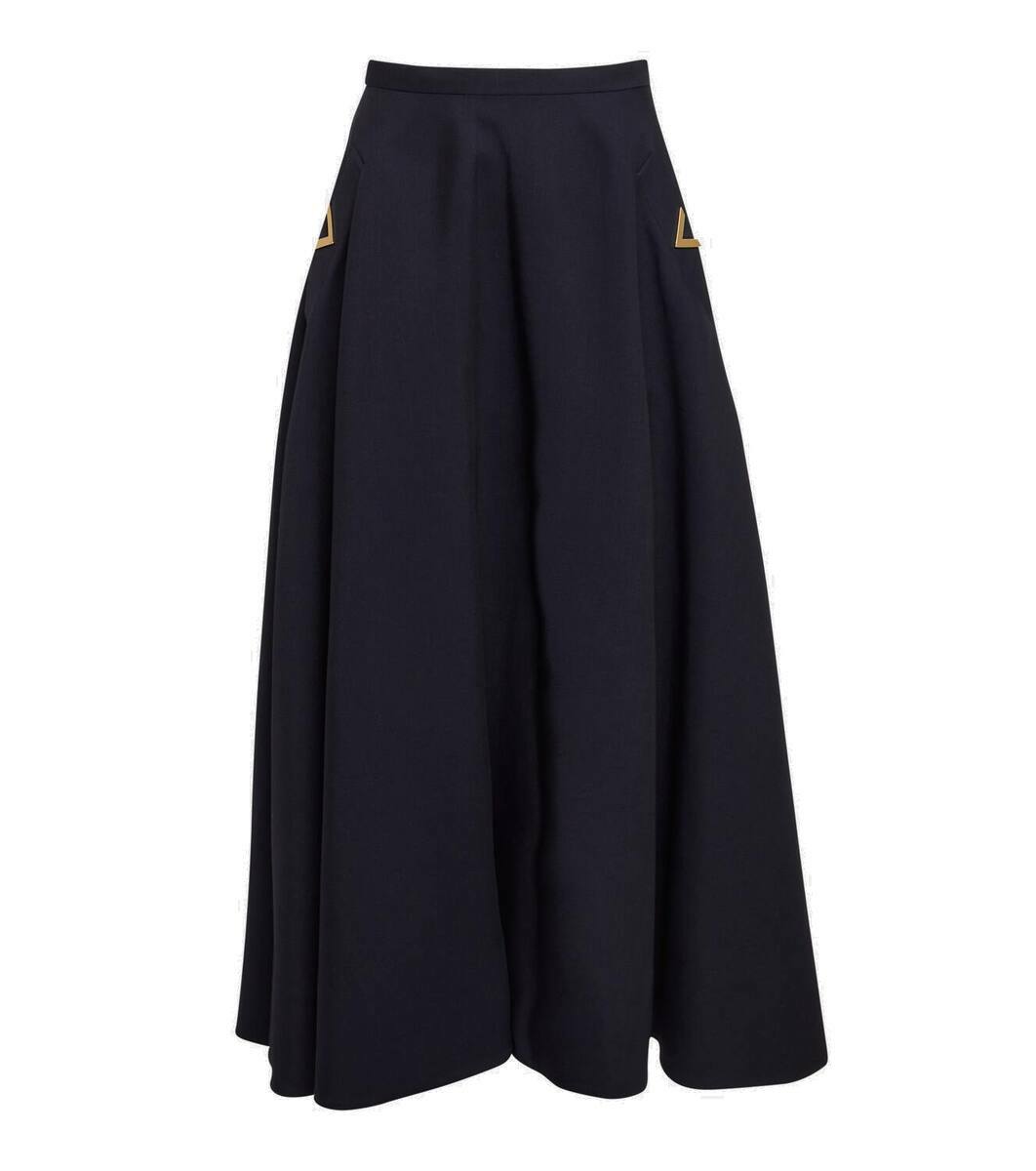 スカート Valentino Garavani Crepe Couture Midi Skirt With Ruffles Valentino Garavani Crepe Couture Midi Skirt | Saks Fifth Avenue