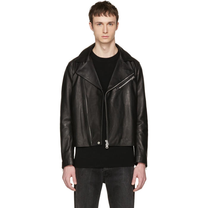 Photo: Acne Studios Black Leather Axl Jacket