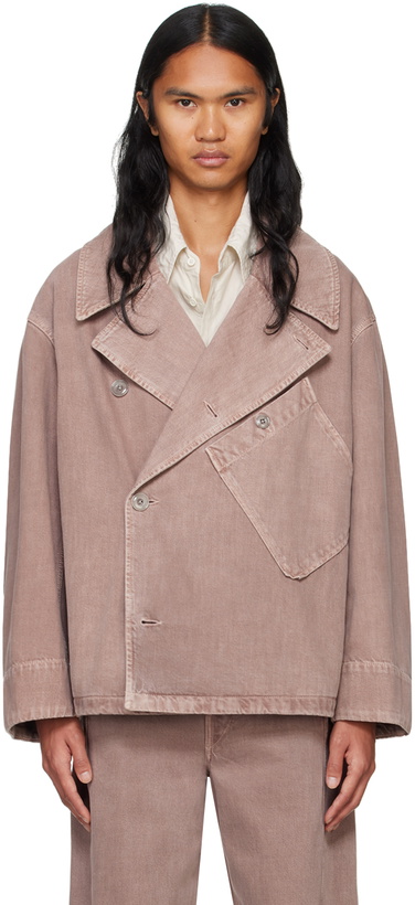 Photo: LEMAIRE Pink Dispatch Denim Jacket