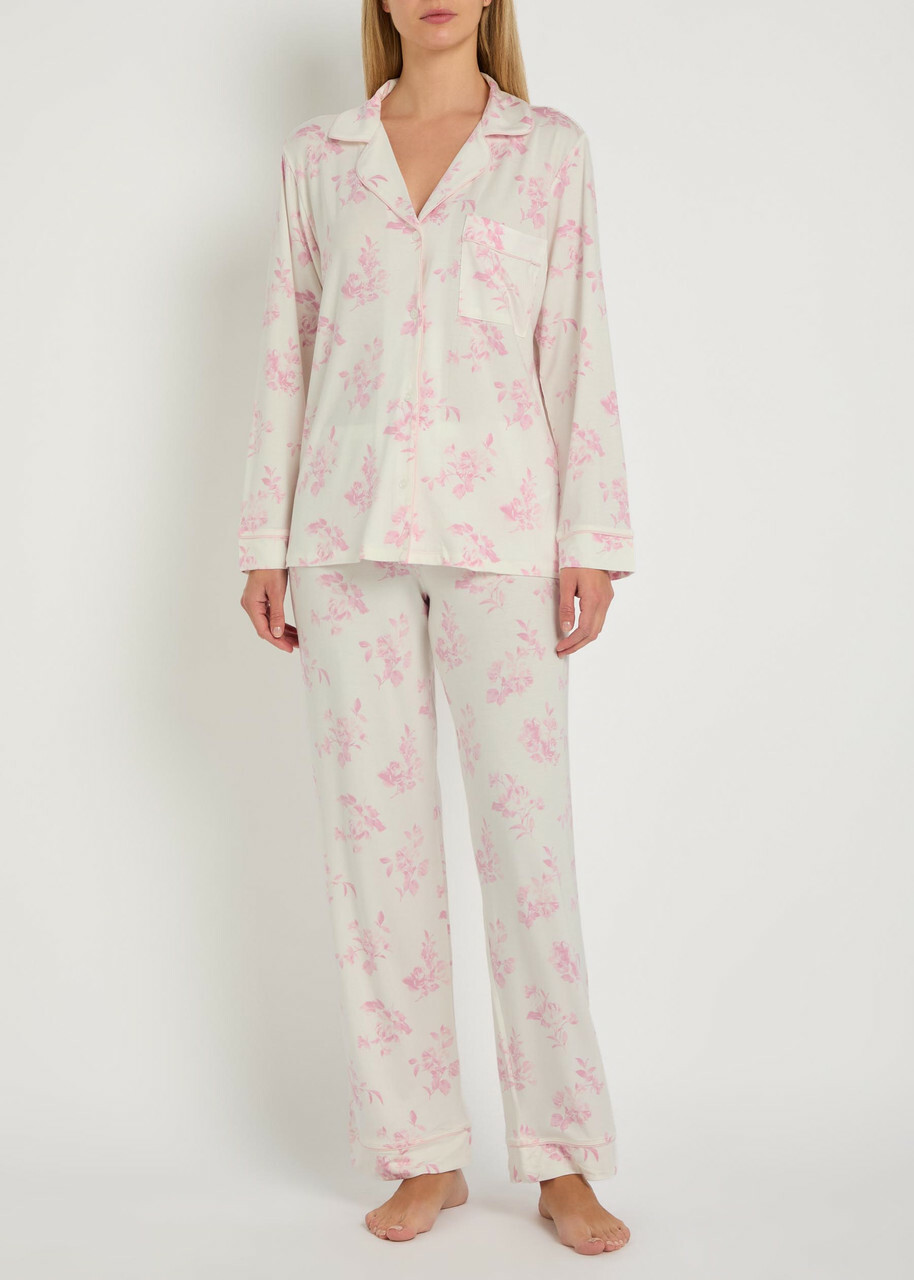 Eberjey Gisele Floral-print Jersey Pyjama set Pink