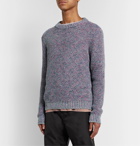 Acne Studios - Kurik Mélange Cotton-Blend Sweater - Purple