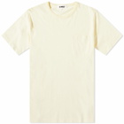 YMC Men's Wild Ones Pocket T-Shirt in Yellow
