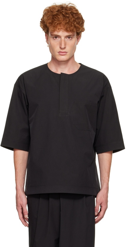 Photo: LE17SEPTEMBRE Black Neck Shirt