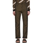 Fendi Brown All Over Forever Fendi Trousers