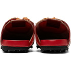 Marni Brown Croc-Effect Leather Softy Soccer Slip-On Sneakers