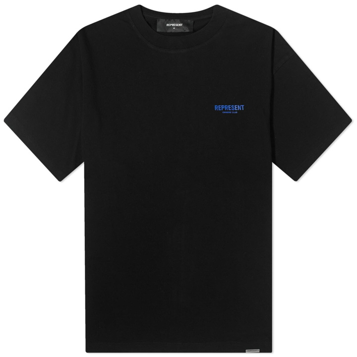 Photo: Represent Men's Owners Club T-Shirt in Black Cobolt