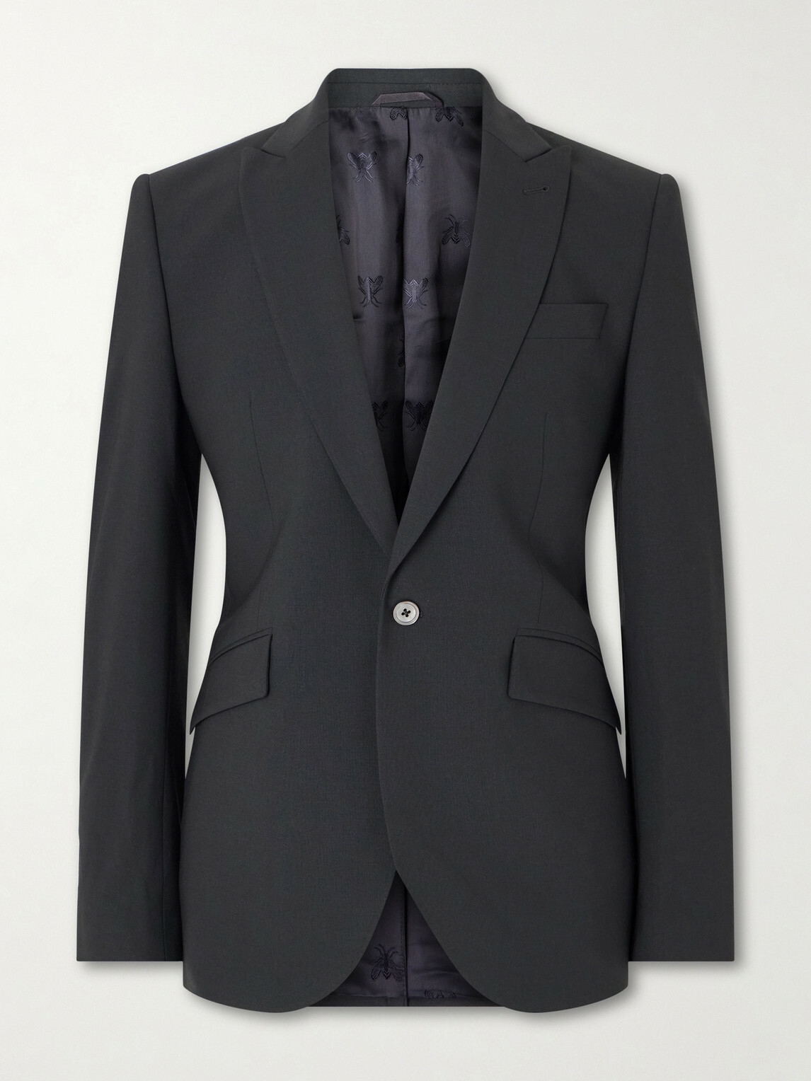 Favourbrook - Newport Slim-Fit Wool-Blend Suit Jacket - Black