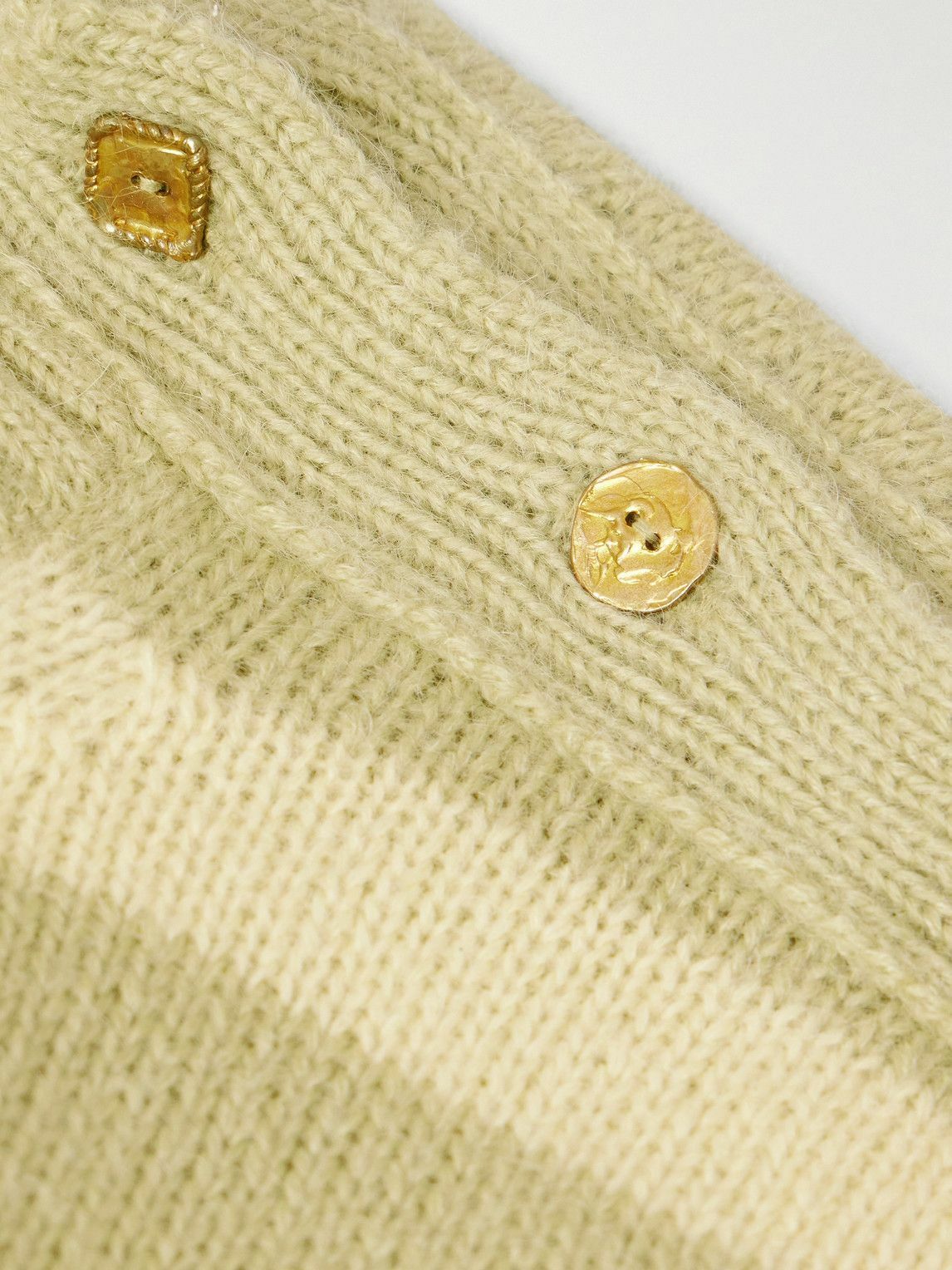 Federico Curradi - Striped Wool-Blend Sweater - Green