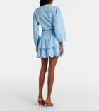 Melissa Odabash Riri broderie anglaise cotton miniskirt