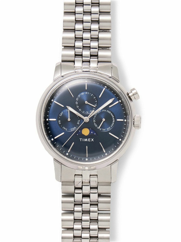 Photo: Timex - Marlin® Moon Phase 40mm Stainless Steel Watch