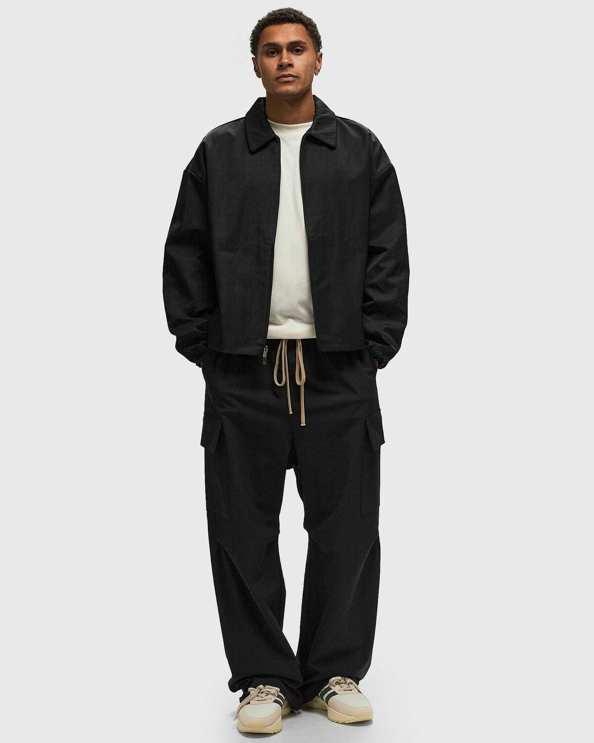 TAKUYA∞着用 FEAR OF GOD NYLON CARGO PANTS Fear of God Belted Nylon Cargo Pants 'Black' FOG-FW19-41