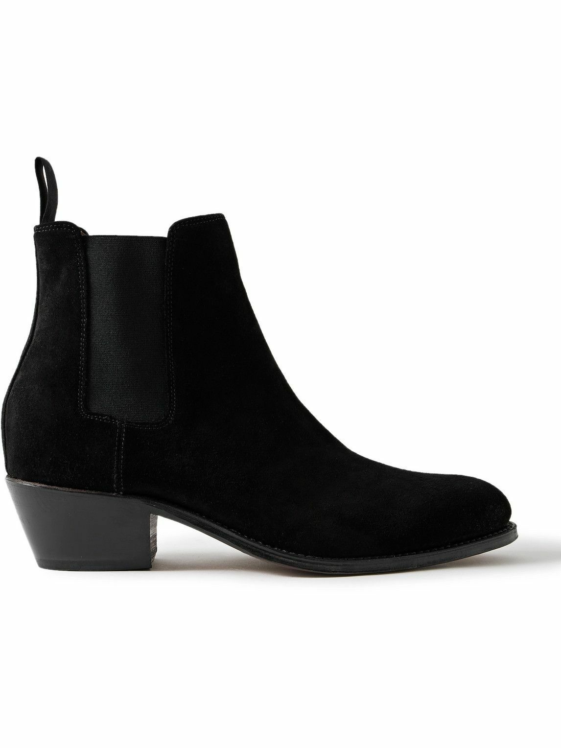 Photo: Grenson - Marco 222F Suede Chelsea Boots - Black