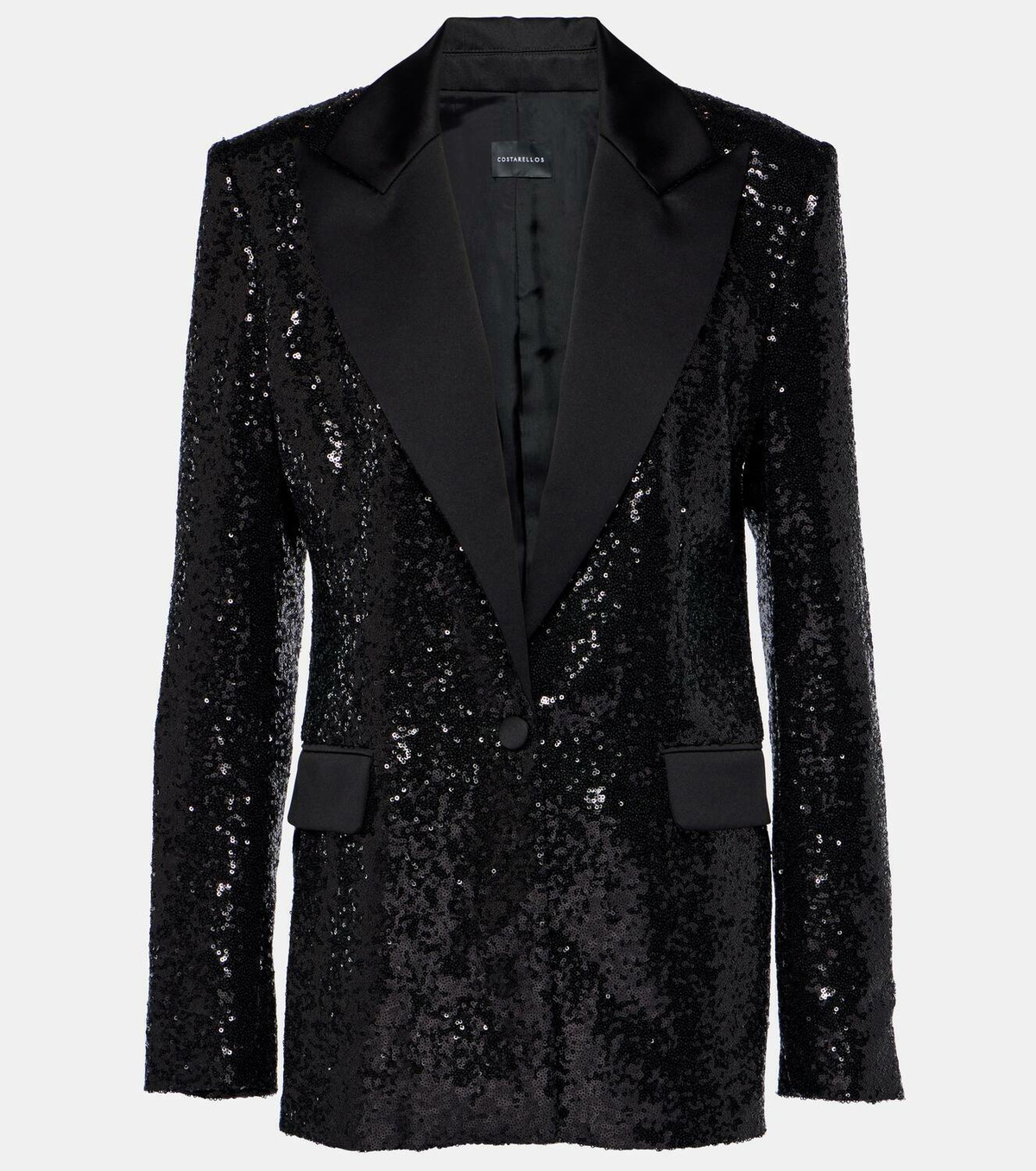 Costarellos Sequined satin blazer