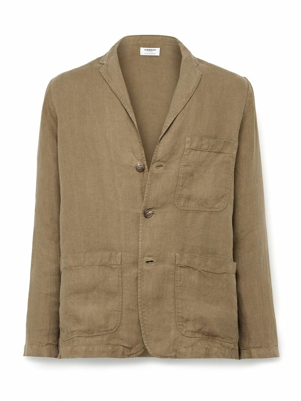 Photo: Corridor - Unstructured Linen Blazer - Green