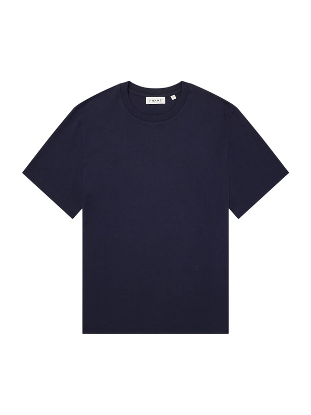 Photo: FRAME - Supima Cotton-Jersey T-Shirt - Blue