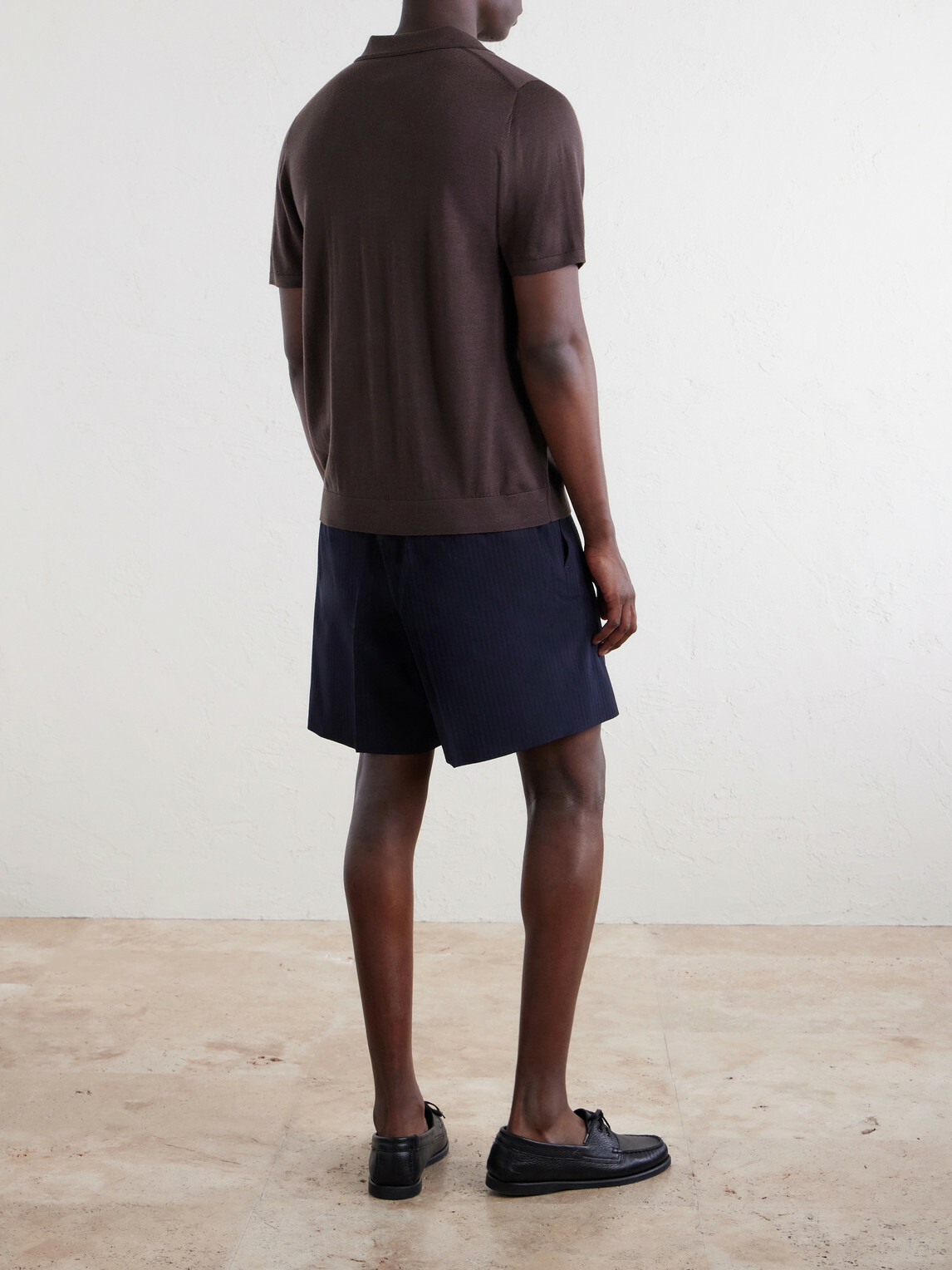 Onia - Merino Wool Polo Shirt - Brown