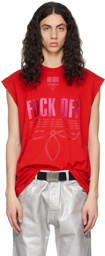 VTMNTS Red 'Fuck Off' T-Shirt