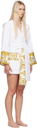 Versace Underwear White 'I Heart Baroque' Robe